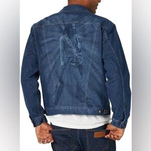 Wrangler mens Bob Marley Collaboration Denim Jacket